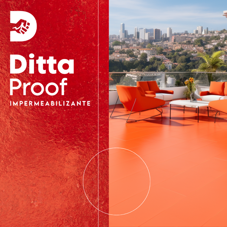 Ditta Proof, es una pintura elastomérica, en base acuosa impermeable, con gran resistencia a la abrasión, es ideal para exteriores porque resiste los factores climáticos. Al contener cargas minerales es ideal para nivelar que junto con sus aditivos le otorgan una alta dureza y adherencia.